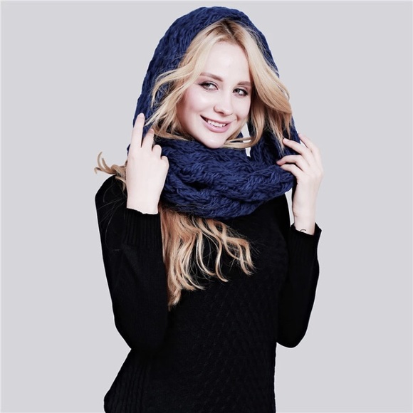 Free People Accessories - Free People Navy Infiniti Scarf